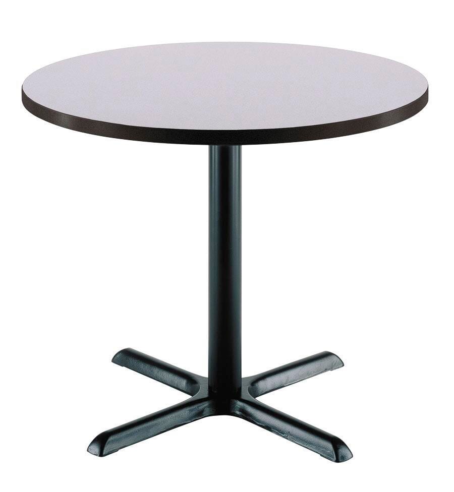 KFI Seating Round Cafe Pedestal Table, X-Style Base 4000521
